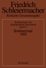 Briefwechsel 1800 : (Briefe 850-1004) - eBook