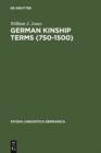 German Kinship Terms (750-1500) : Documentation and Analysis - eBook