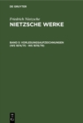 Vorlesungsaufzeichnungen (WS 1874/75 - WS 1878/79) - eBook