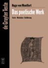 Das poetische Werk : Mit einem Melodienanhang - eBook