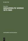 Gesammelte Werke 1875-1885 - eBook