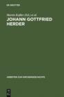 Johann Gottfried Herder : Aspekte seines Lebenswerks - eBook