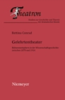 Gelehrtentheater : Buhnenmetaphern in der Wissenschaftsgeschichte zwischen 1870 und 1914 - eBook