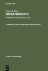 Gesangbuch : I. Faksimile der Augsburger Handschrift, II. Kommentar zur Augsburger Handschrift - eBook