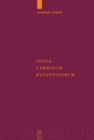Initia Carminum Byzantinorum - eBook