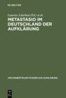 Metastasio im Deutschland der Aufklarung : Bericht uber das Symposion Potsdam 2002 - eBook