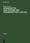 Grundsatze und System der Transkription - IPA (G) - eBook