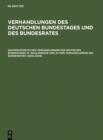 Sachregister zu den Verhandlungen des Deutschen Bundestages 15. Wahlperiode und zu den Verhandlungen des Bundesrates (2002-2005) - eBook