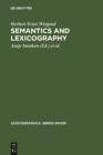Semantics and Lexicography : Selected Studies (1976-1996) - eBook