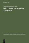 Matthias Claudius 1740-1815 : Leben - Zeit - Werk - eBook