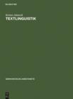 Textlinguistik : Eine einfuhrende Darstellung - eBook