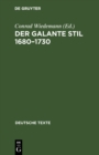Der galante Stil 1680-1730 - eBook