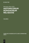 Historicorum Romanorum reliquiae. Volumen I - eBook