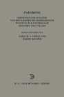 Paramone : Editionen und Aufsatze von Mitgliedern des Heidelberger Instituts fur Papyrologie zwischen 1982 und 2004 - eBook