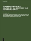 Sachregister und Konkordanzliste zu den Verhandlungen des Deutschen Bundestages 9. Wahlperiode (1980-1983) und zu den Verhandlungen des Bundesrates (1981-1982) - eBook