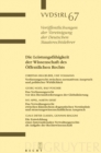 Die Leistungsfahigkeit der Wissenschaft des Offentlichen Rechts : Berichte und Diskussionen auf der Tagung der Vereinigung der Deutschen Staatsrechtslehrer in Freiburg i.Br. vom 3. bis 6. Oktober 2007 - eBook