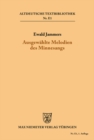 Ausgewahlte Melodien des Minnesangs - eBook