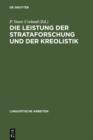 Die Leistung der Strataforschung und der Kreolistik : typologische Aspekte der Sprachkontakte ; Akten des 5. Symposions uber Sprachkontakt in Europa, Mannheim 1982 - eBook