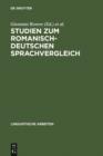 Studien zum romanisch-deutschen Sprachvergleich - eBook