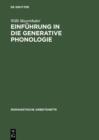 Einfuhrung in die generative Phonologie - eBook