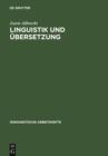 Linguistik und Ubersetzung - eBook