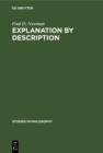 Explanation by description : An essay on historical methodology - eBook