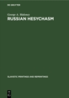 Russian hesychasm : The spirituality of Nil Sorskij - eBook