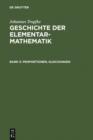 Proportionen, Gleichungen - eBook