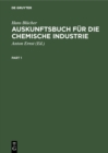 Auskunftsbuch fur die chemische Industrie - eBook