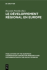 Le developpement regional en Europe - eBook