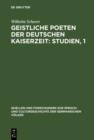 Geistliche Poeten der deutschen Kaiserzeit: Studien, 1 : Zu Genesis und Exodus - eBook