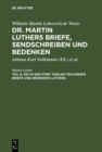 Die in den funf Theilen fehlenden Briefe und Bedenken Luthers : Nebst zwei Registern - eBook