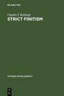 Strict finitism : An examination of Ludwig Wittgenstein's "Remarks on the foundations of mathematics" - eBook