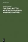 Goldbilanzen-Verordnung und Vorzugsaktien ... : Ein Rechtsgutachten - eBook