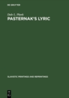 Pasternak's lyric : A study of sound and imagery - eBook