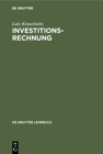 Investitionsrechnung : Mit Musterlosungen der Ubungsaufgaben - eBook