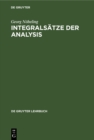 Integralsatze der Analysis - eBook