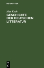Geschichte der deutschen Litteratur - eBook