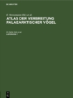 Atlas der Verbreitung palaearktischer Vogel. Lieferung 7 - eBook