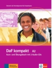 DaF Kompakt in 3 Banden : Kurs- und Ubungsbuch A2 mit 2 Audio-CDs - Book