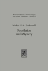 Revelation and Mystery in Ancient Judaism and Pauline Christianity - Book
