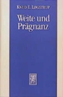 Weite und Pragnanz : Sprachphilosophische Betrachtungen. Metaphysik I - Book