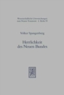 Herrlichkeit des Neuen Bundes : Die Bestimmung des biblischen Begriffs der 'Herrlichkeit' bei Hans Urs von Balthasar - Book