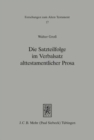 Die Satzteilfolge im Verbalsatz alttestamentlicher Prosa : Untersucht an den Buchern Dtn, Ri und 2Kon - Book