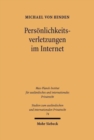 Personlichkeitsverletzungen im Internet : Das anwendbare Recht - Book