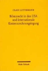 Bilanzrecht in den USA und internationale Konzernrechnungslegung - Book