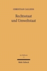 Rechtsstaat und Umweltstaat : Zugleich ein Beitrag zur Grundrechtsdogmatik im Rahmen mehrpoliger Verfassung - Book