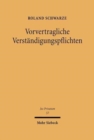 Vorvertragliche Verstandigungspflichten - Book