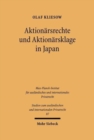 Aktionarsrechte und Aktionarsklage in Japan : Gesetzliche Regelungen und soziale Wirklichkeit - Book