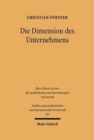 Die Dimension des Unternehmens : Ein Kapitel der deutschen und japanischen Rechtsgeschichte - Book